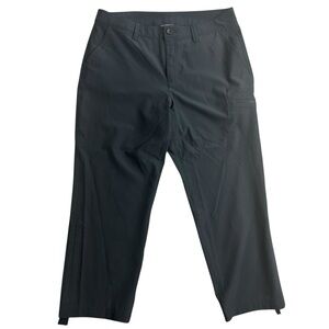 Eddie Bauer Women’s Guide Pro Crop Size 8 Black Nylon Outdoor‎ Hiking Capris